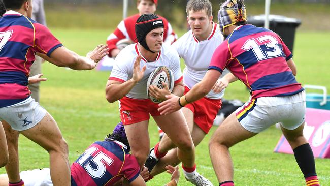 Ipswich player Rhys Woods First XV GPS game between Ipswich and BSHS Saturday August 13, 2022. Picture, John Gass