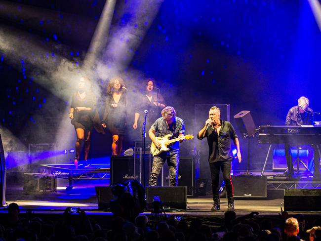 Cold Chisel in action at Day On The Green at Sirromet Wines, Mount Cotton. Picture: Sonia Bettinelli