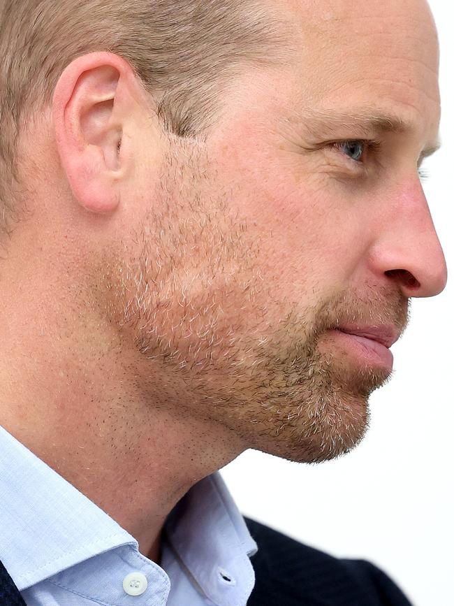 William met with artists at the “Homelessness: Reframed” exhibition. Picture: Getty Images