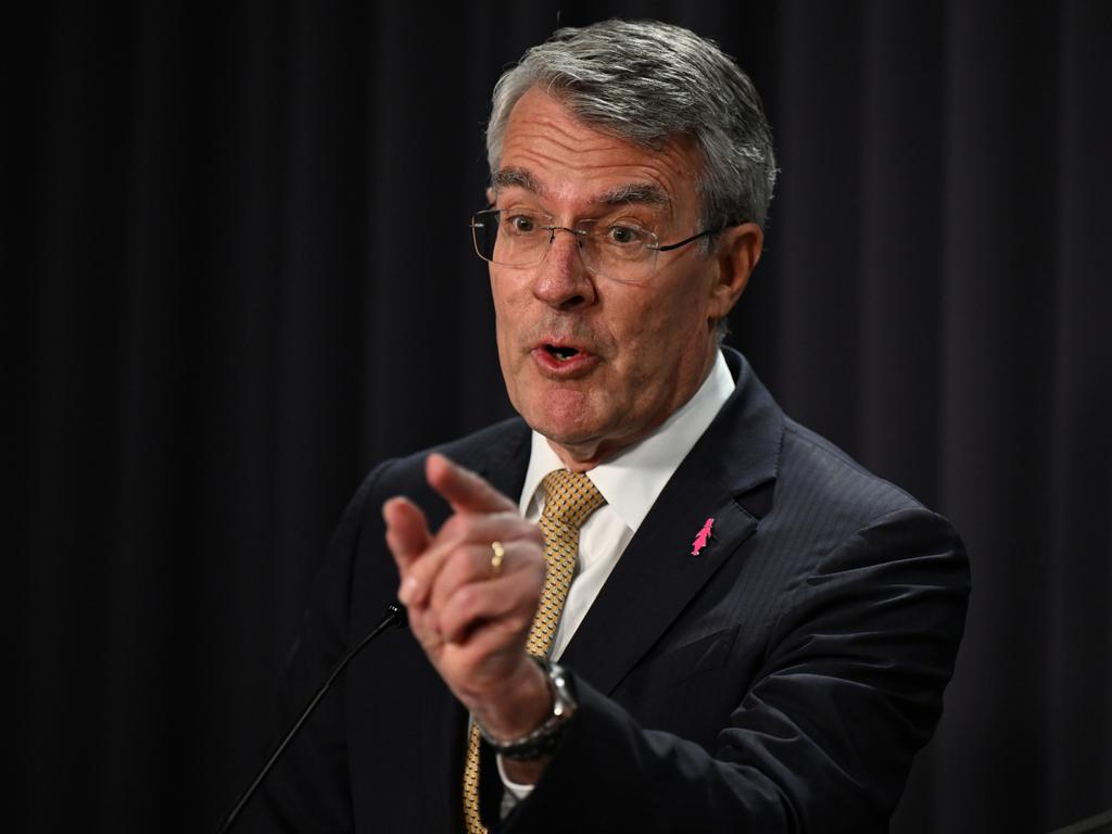 Attorney-General Mark Dreyfus said Benbrika was subject to more than 30 conditions. Picture: Lukas Coch.