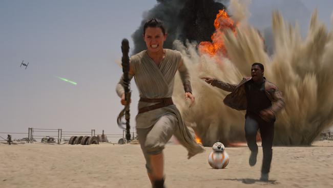 The Force Awakens ... With the right mix of gusto and humour, there is plenty of action and story twists keeping viewers on their toes. Picture: Disney / Lucasfilm via AP