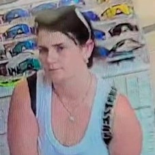 Police are seeking this woman, who they believe may be able to assist them with their investigation into the alleged theft of sunglasses Broadbeach store in December.