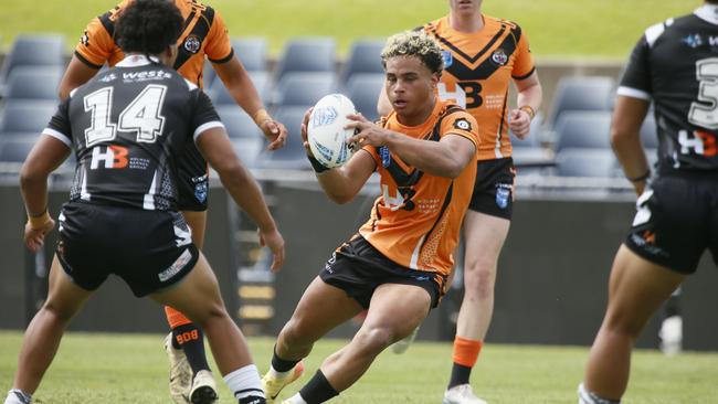 XavierTauaifaigaNSWRL Junior Reps - Round 1 at Campbelltown Stadium Magpies vs Tigers SGBALLPicture Warren Gannon Photography