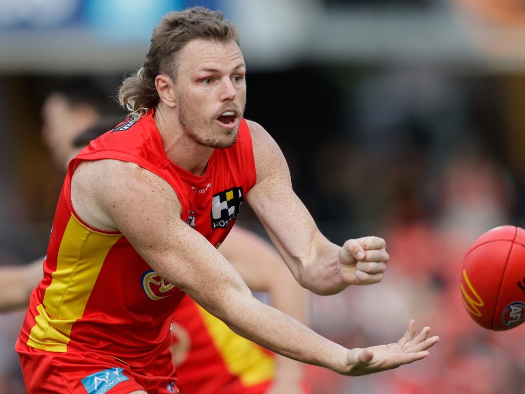 Nick Holman stepped forward. Picture: Russell Freeman/AFL Photos