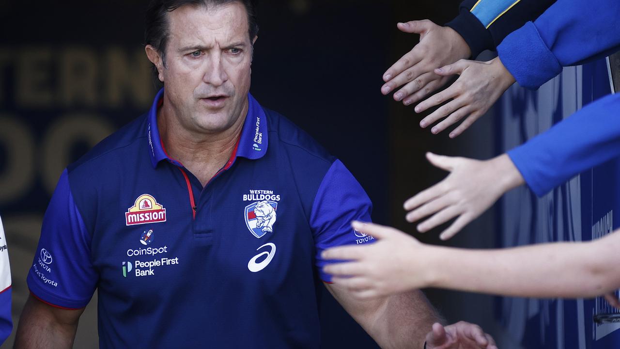 Last season’s loss to West Coast still haunts Western Bulldogs coach Luke Beveridge. Picture: Daniel Pockett/Getty Images