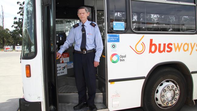 Busways Driver Vince Jones, 72, retires after driving buses for 49 years.