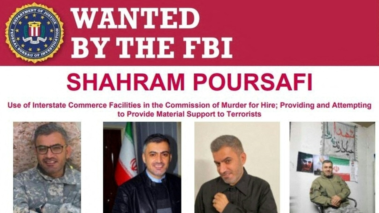 Iranian Shahram Poursafi allegedly plotted to kill former National Security Adviser John Bolton and other senior officials from the Trump White House. Picture: Supplied