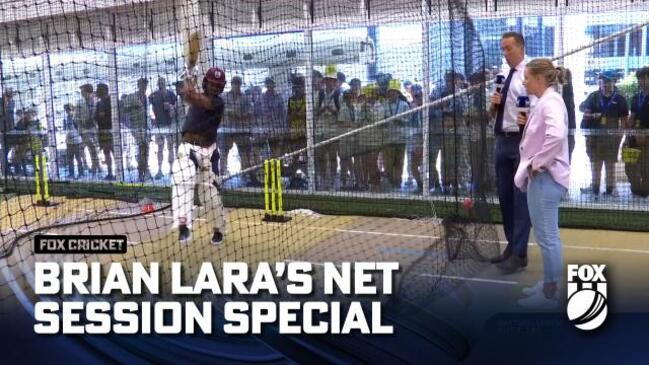 54-year-old Brian Lara’s batting masterclass on how to face Aussie pace ...