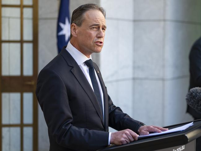 Health Minister Greg Hunt. Picture: NCA NewsWire / Martin Ollman