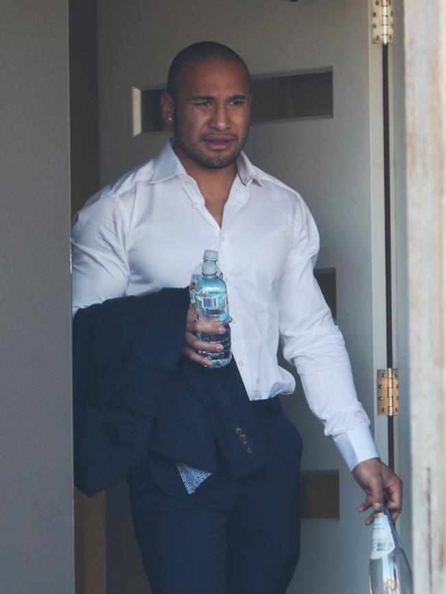 Jamil Hopoate leaves for court. Picture: John Grainger