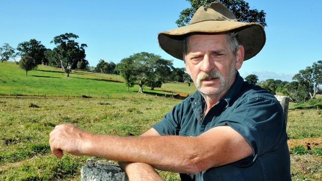 The drought on the Atherton Tableland has seen Max Neal's milk production drop by 50 per cent. Photo: John Andersen