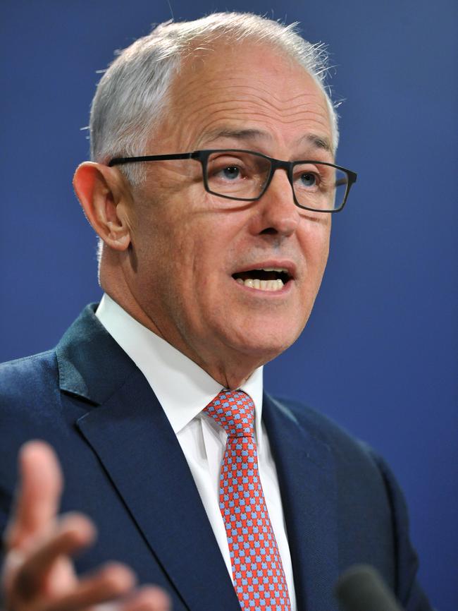 Prime Minister Malcolm Turnbull the rest of Australia would have to fund building the Western Sydney airport. Picture: AAP/Joel Carrett