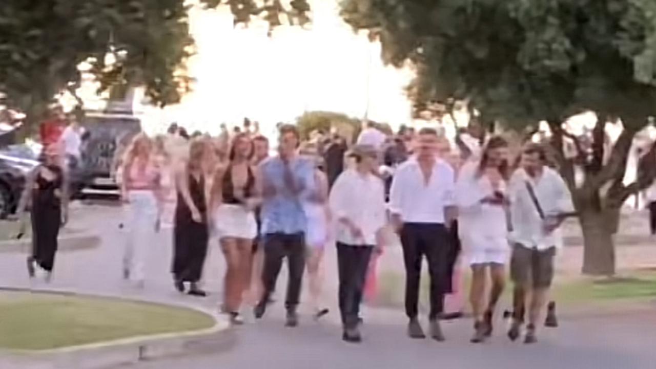 The dozens of people caught up in the fraudulent event struggled to make other plans due to how busy Adelaide was on New Year’s Eve. Picture: TikTok / Cameron Chappell