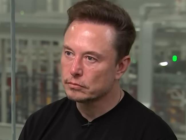 Elon Musk is interviewed by CNBC’s David Faber. Picture: YouTube