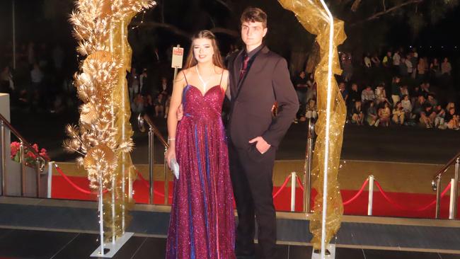 Mia Porter &amp; Chase Marais at the Xavier Catholic College formal.