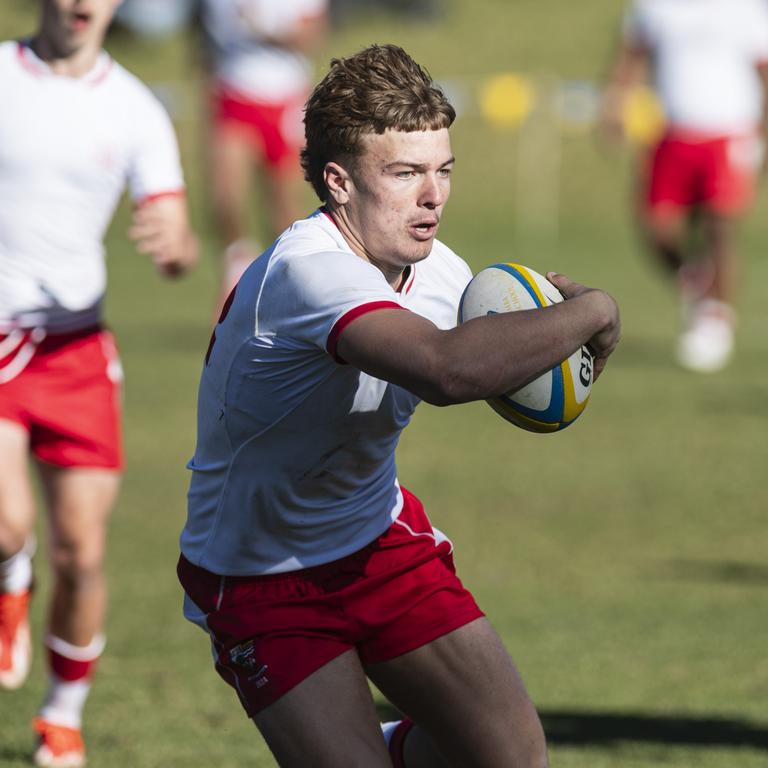 Finn Kendall for Ipswich Grammar School 1st XV against Toowoomba Grammar School 1st XV in GPS Queensland Rugby round two at TGS Old Boys Oval, Saturday, July 20, 2024. Picture: Kevin Farmer