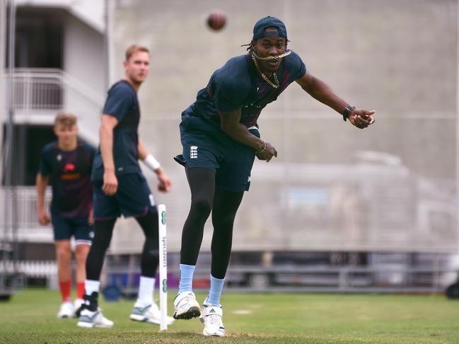 Jofra Archer of England bowls during a nets session at Lord's Cricket Ground. Picture: Gareth Copley/Getty Images