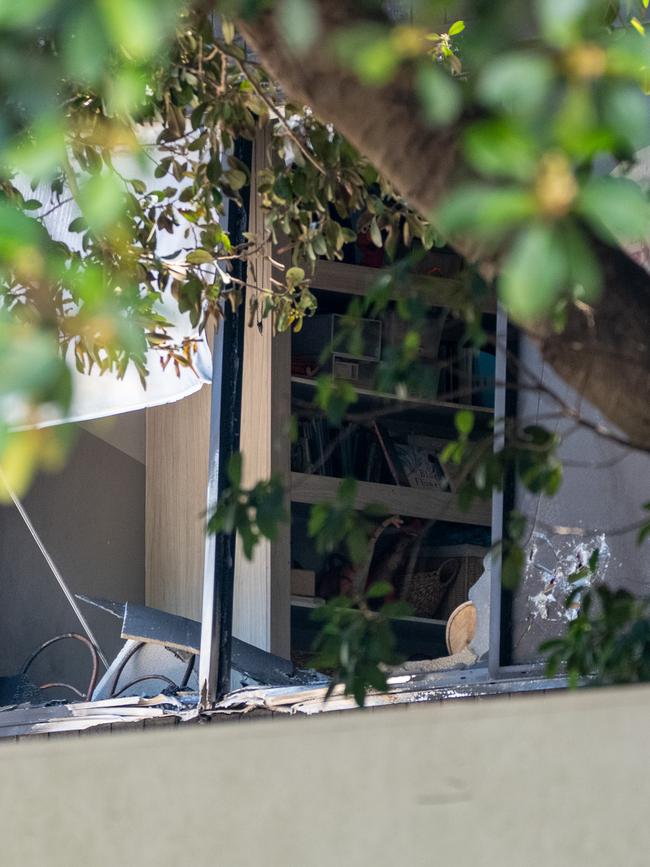 Inside the damaged childcare centre.