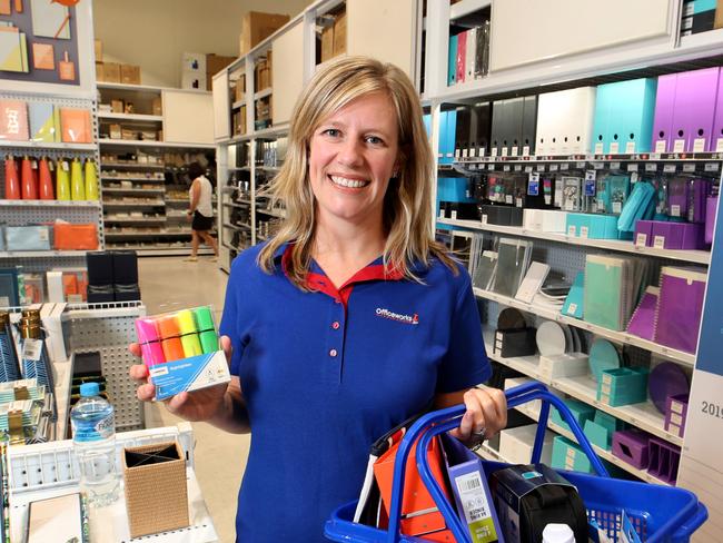 12/12/2018  New Officeworks CEO Sarah Hunter in the Richmond store in Melbourne.Picture : David Geraghty / The Australian.