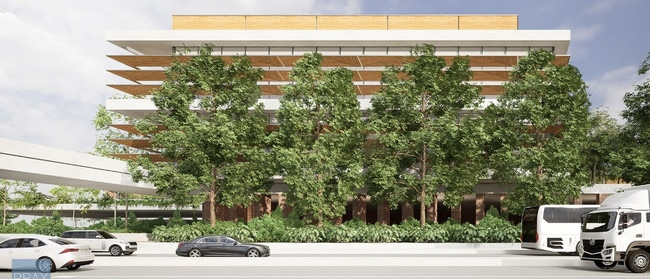 High density would be concentrated on the Sandgate Rd frontage. Picture: PRAX Studio