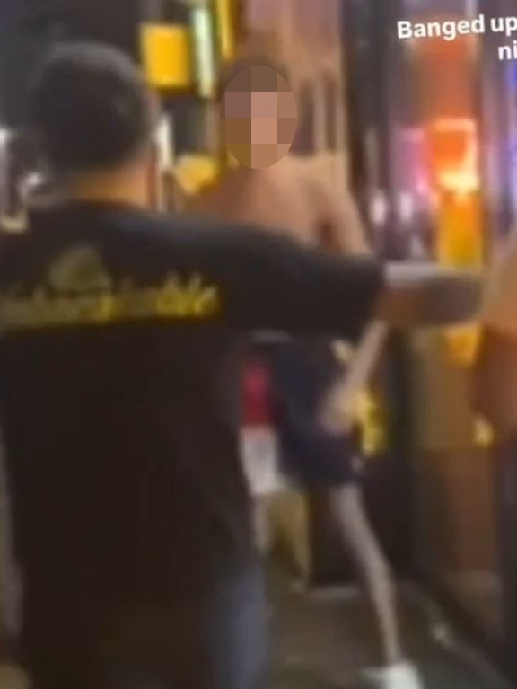 Footage from a brawl on George St last Saturday night.