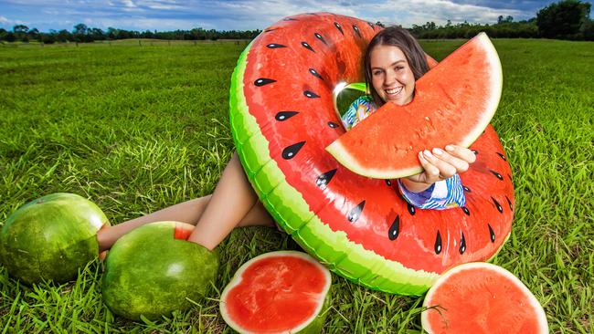 Lucy Brown, 24, is keenly anticipating the Chinchilla Melon Festival. Picture: Nigel Hallett