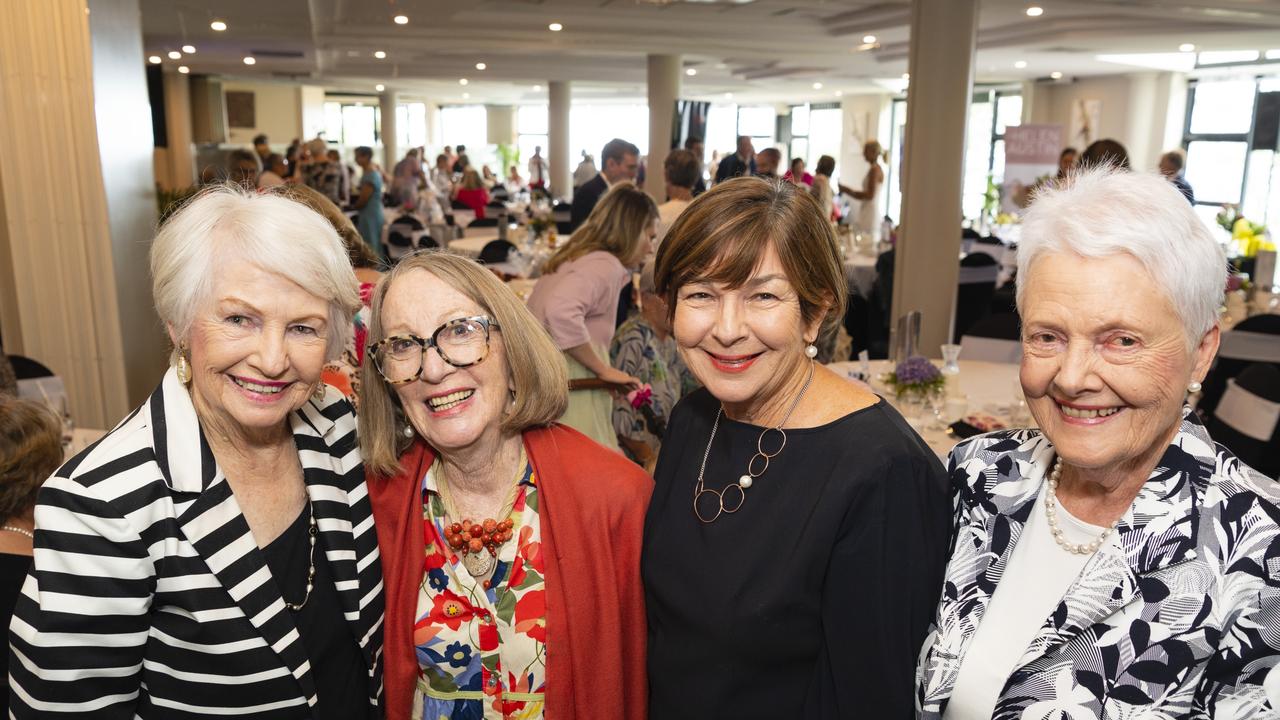 At the International Women's Day luncheon are (from left) Cel Phillips, Roseanne Rowe, Regan Cass and Mary Bourke presented by Zonta Club of Toowoomba Area at Picnic Point, Friday, March 4, 2022. Picture: Kevin Farmer