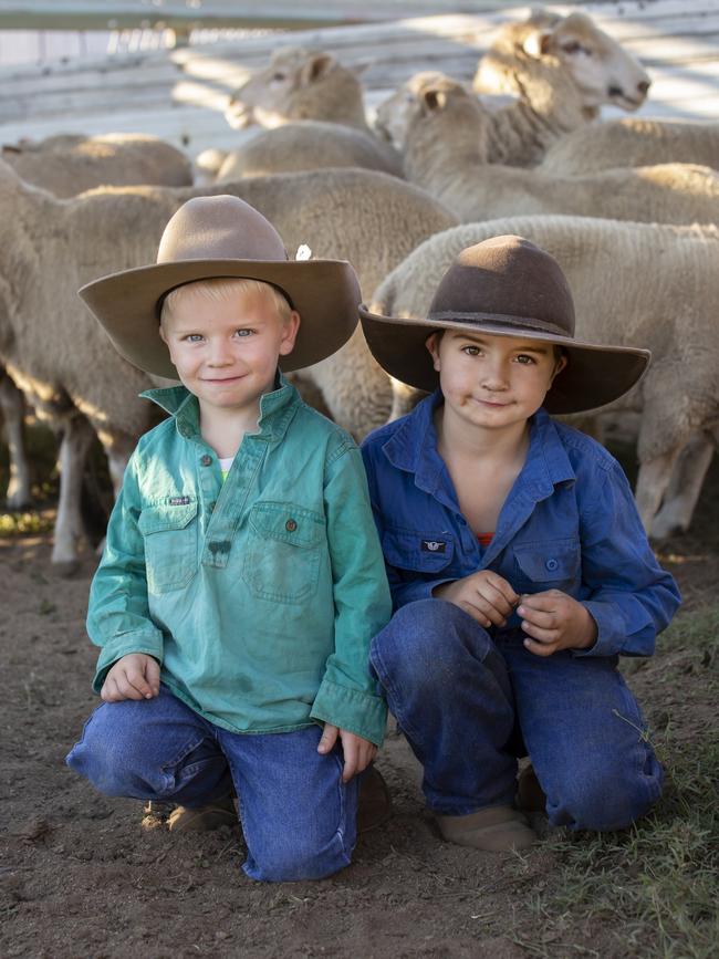 Jock and Dan O'Ryan in Berridale NSW. Picture: Kim Storey