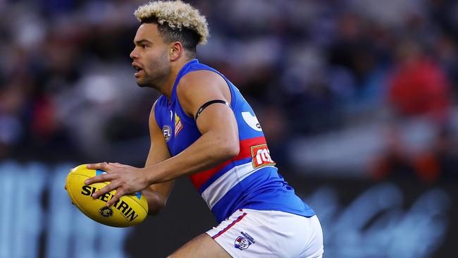 Jason Johannisen in action for the Western Bulldogs. Picture: Michael Klein