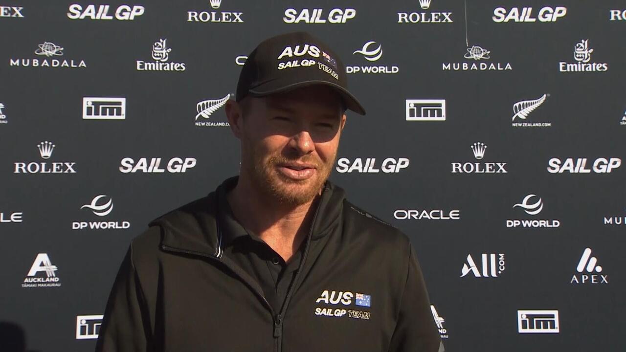 Aussies 'not counting chickens too early' as they top New Zealand SailGP after Day 1