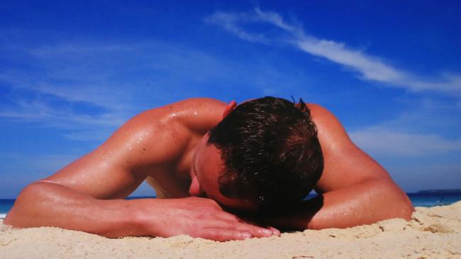 Max Dupain’s iconic 1937 image the Sunbaker, which captured a tradition millions of Australians hold dear, was recreated in colour by his son Rex Dupain several years ago.