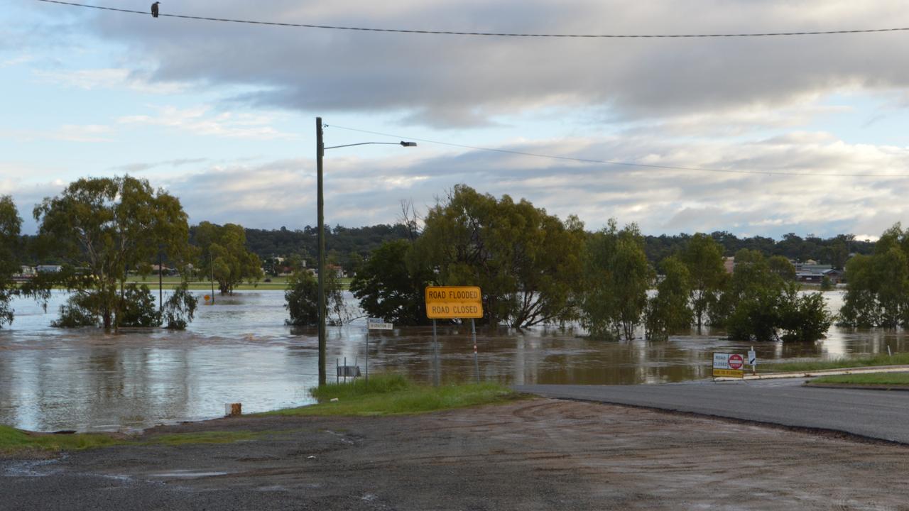 The extent of Condamine River flooding on Wednesday, March 24 2021.