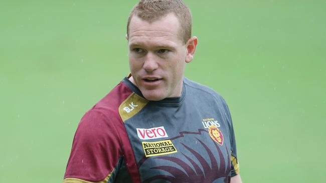 Brisbane Lions head coach Justin Leppitsch at training. Pic Jono Searle.