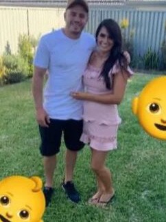 Josh Reynolds and now ex girlfriend Arabella Del Busso. Picture: Supplied