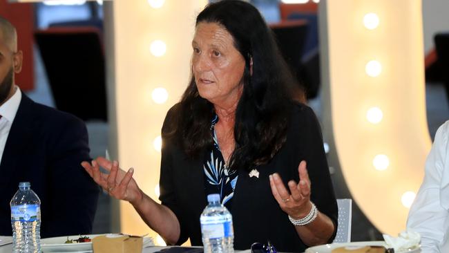 Labor MP Christine Couzens discusses the opportunities and barriers for Geelong to prosper at the Future Geelong roundtable discussion at Avalon. Picture: Mark Wilson