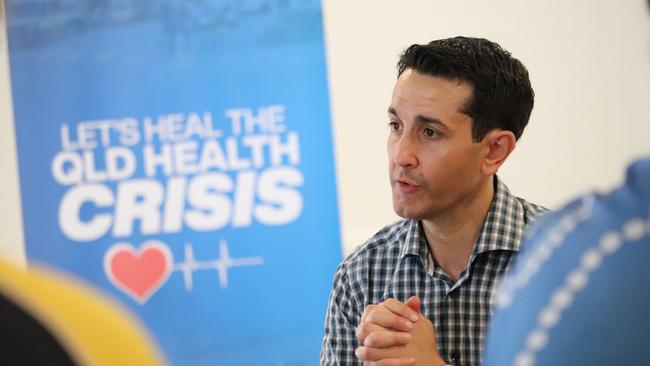 Opposition leader David Crisafulli spoke to frustrated Cooktown residents about the problems they faced when working in and accessing their local healthcare system. The opposition has demanded the government be more transparent with how the investment will convert to more health staff. Photo: Supplied