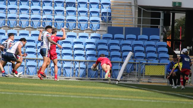 Gold Coast Rugby League Grand Finals held at CBUS Stadium at Robina. Under 18s 1st Division Currumbin vs Nerang. Pic Mike Batterham