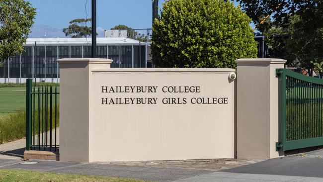 Haileybury College in Brighton East. Picture: David Geraghty