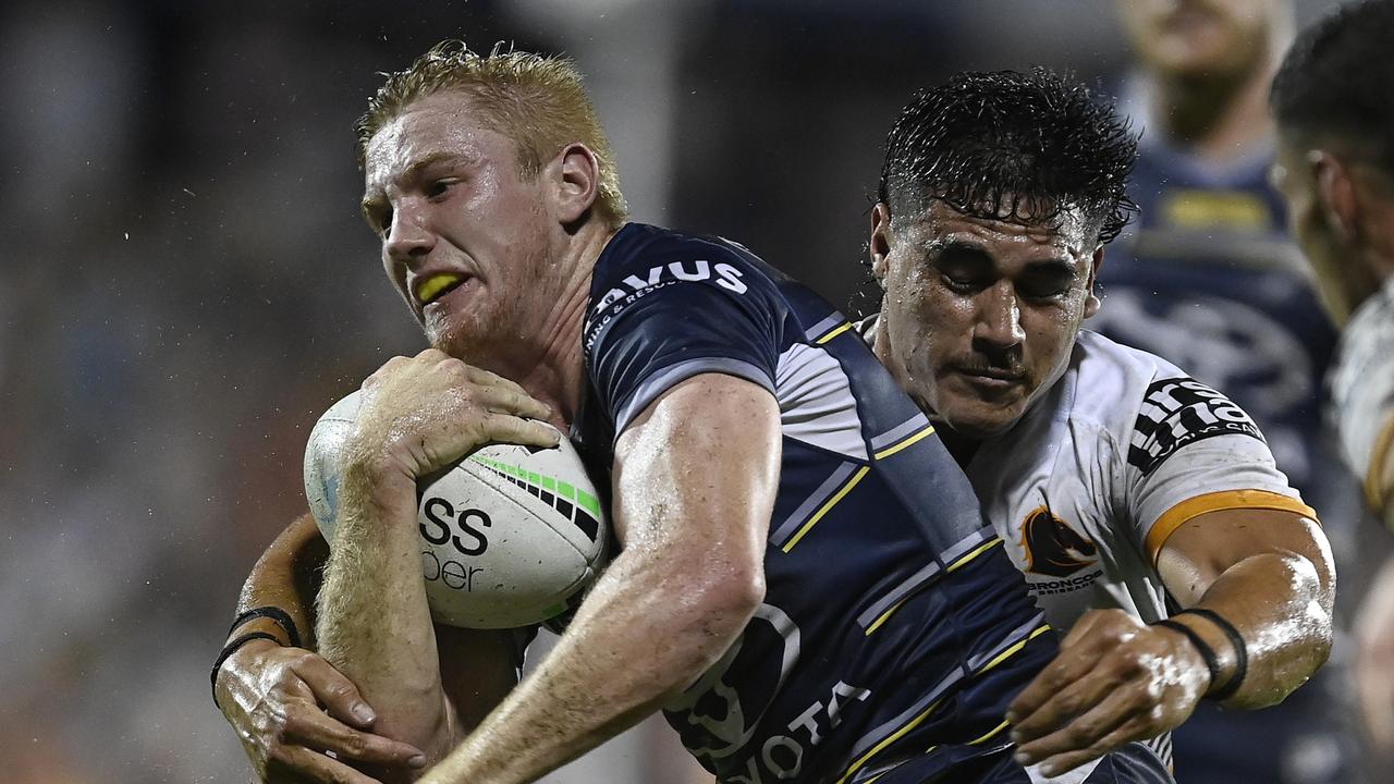 Tom Dearden was outstanding for the Cowboys. Picture: Ian Hitchcock/Getty Images