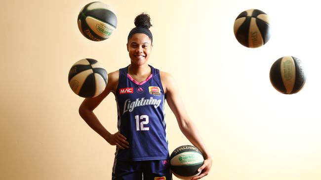 Adelaide Lightning’s US recruit Nia Coffey has made an immediate impact in the WNBL. Picture: Tait Schmaal