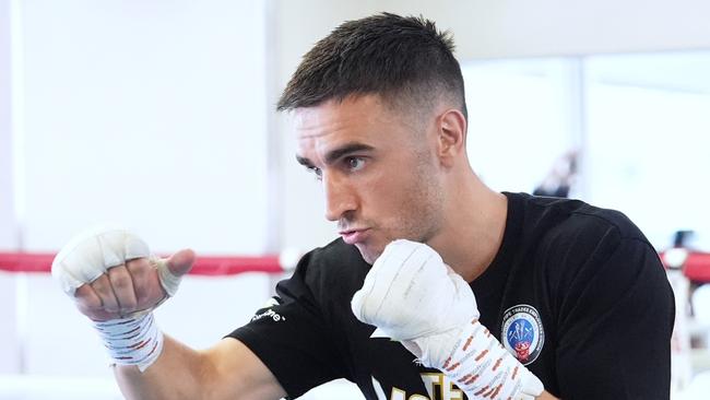 ‘Mayhem’ Moloney is Australia’s only current male boxing world champion. Picture: Tony Tolj.