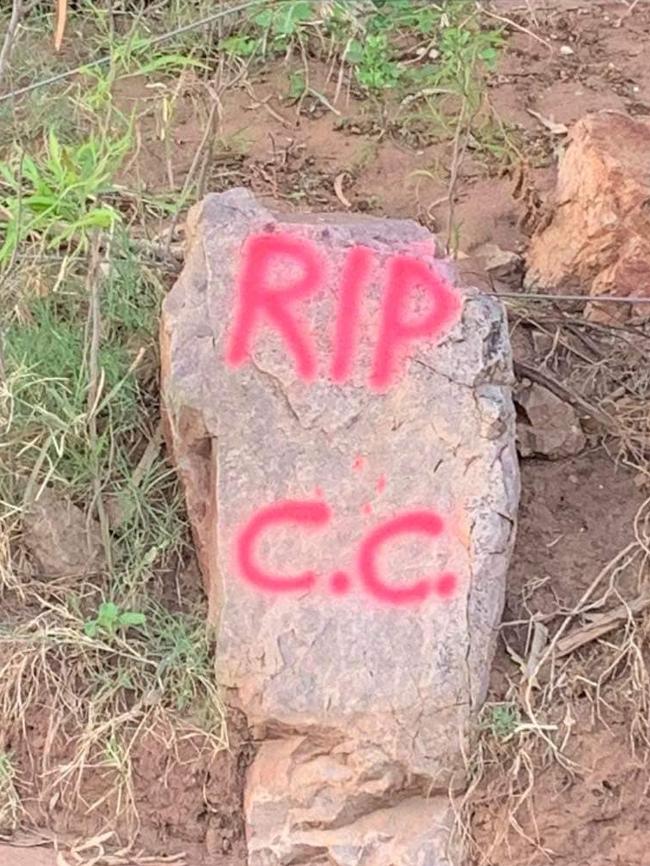 A gravestone of sorts to mark the end of Capricorn Copper. Picture: Supplied