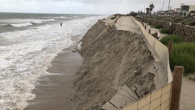 West Beach in December, 2019, before sand was carted from Semaphore. Picture: Supplied