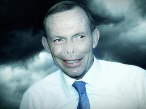 Tony Abbott imagined as Harry Potter villain Lord Voldemort.