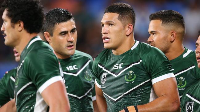 Dallin Watene-Zelezniak injured his back after scoring a try during the All Stars match.