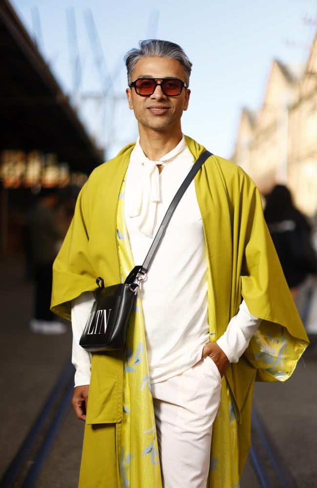 Mithun Dutta at Australian Fashion Week 2025 at Carriageworks in Everleigh. Picture: Jonathan Ng