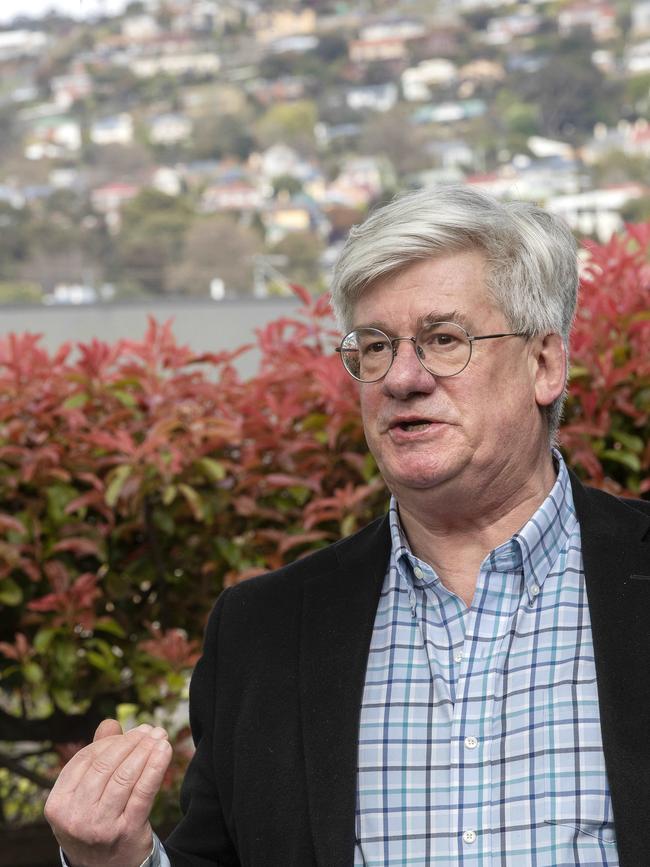 Economist Saul Eslake at Hobart. Picture: Chris Kidd