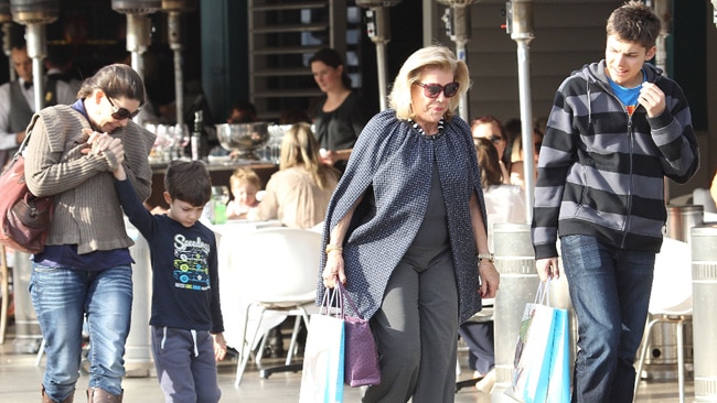 Gretel Packer steps out with her boys | Daily Telegraph