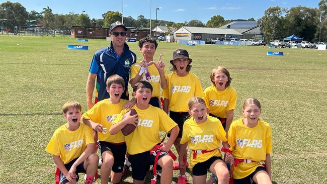 Ormeau Primary School at the southeast Queensland flag football championships 2024. Picture: Supplied.