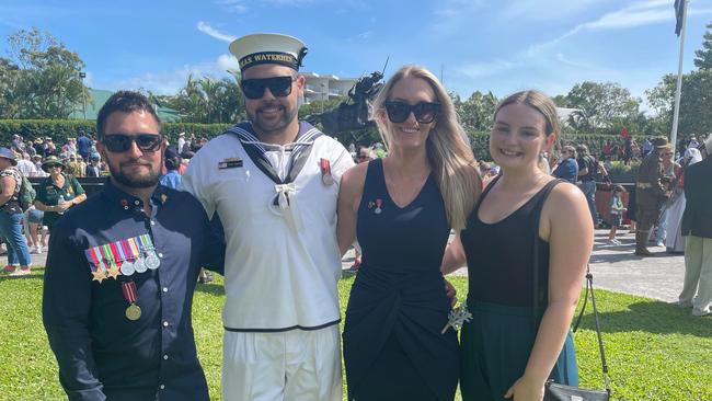 Joel Barker, Ryan Barker, Bridget Graham and Lisa Realph were also at the Hervey Bay service.